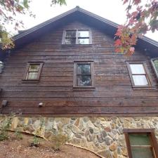 Log Home Surface Stripping And Staining In Jasper GA 6